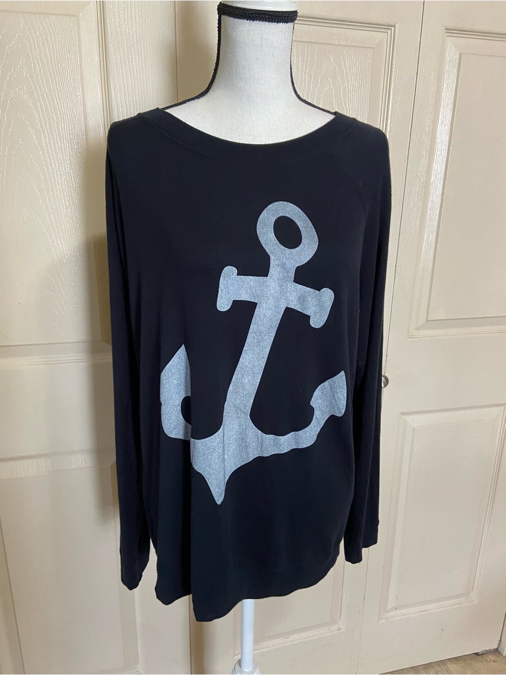 Townsen Medium Bathing suit, cover-up, beach Silver Anchor Graphic